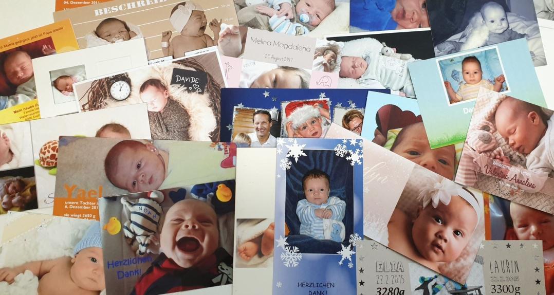 Collage mit vielen Babyfotos zum Thema Kinderwunsch